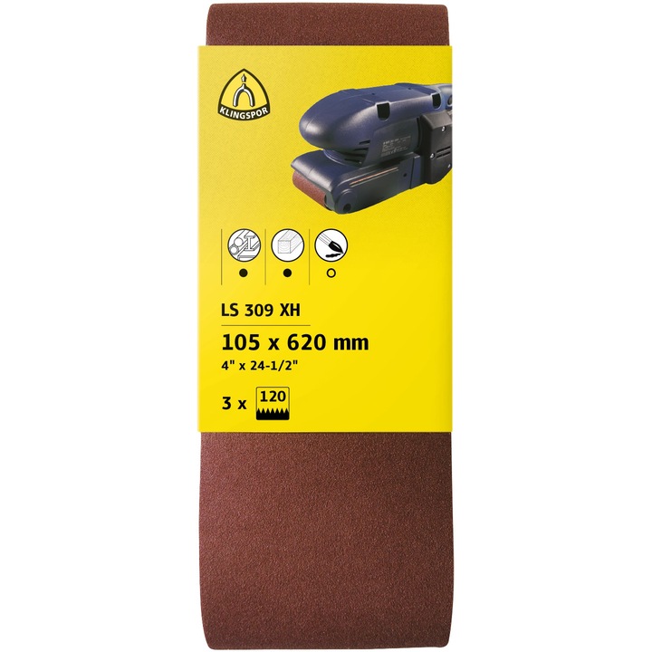 Klingspor LS309XH csiszolószalag, P80, 75x533mm, 3db