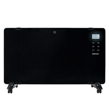Convector electric AlecoAir C20 Heatix negru, WiFi, pentru 30 mp, 2000W, 2 trepte incalzire, IP24, Aplicatie, Negru