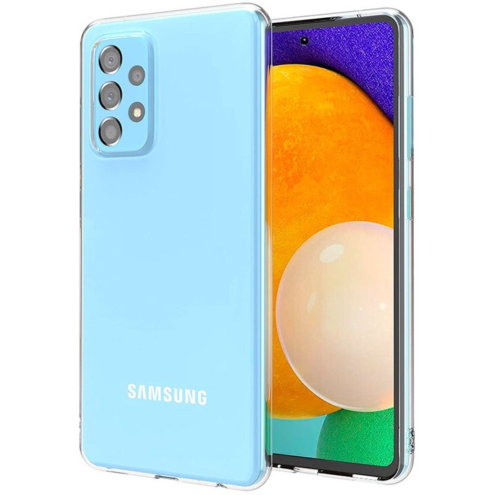 Miralex védőtok, Samsung Galaxy A52 A525 / A52 5G A526 / A52s 5G A528 kompatibilis, szilikon, átlátszó