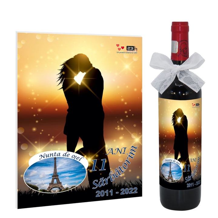 Set cadou, Nunta de Otel, aniversare 11 ani de casatorie, ILIF11217 - Poza glamour - 23h Events