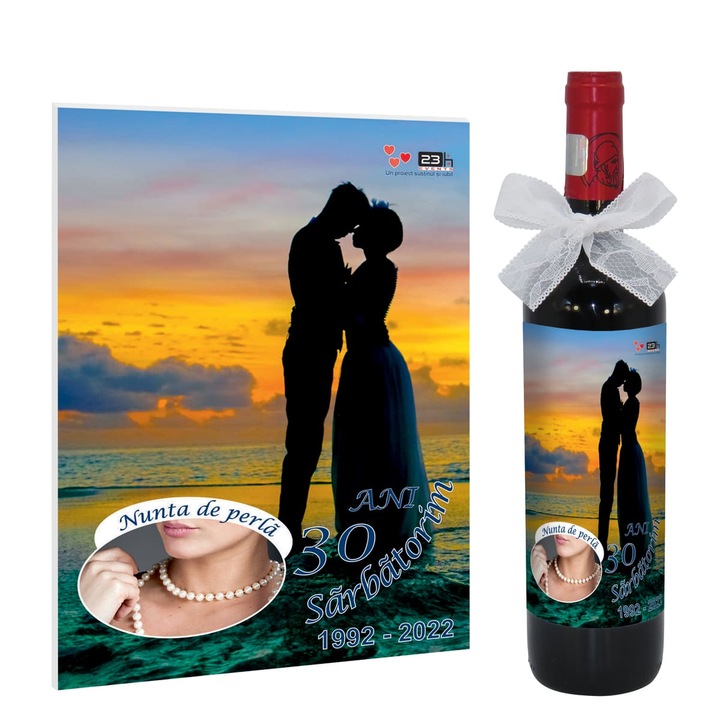 Set cadou, Nunta de Perla, aniversare 30 ani de casatorie, ILIF11210 - Poza apus - 23h Events