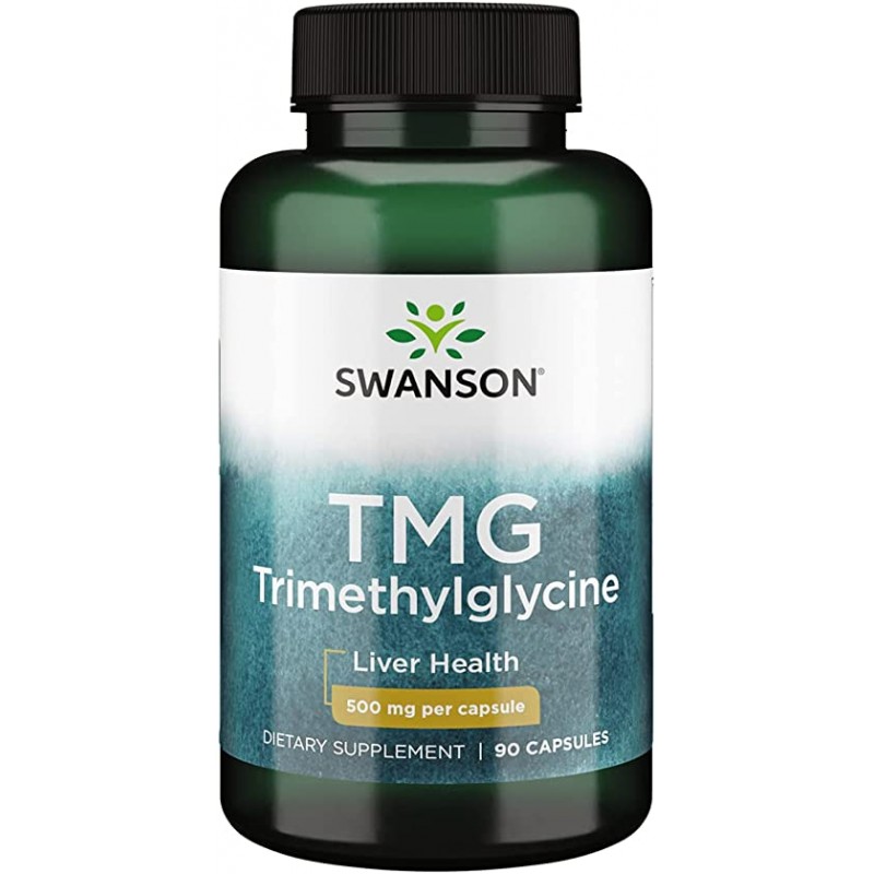 Swanson TMG (Trimetilglicina - Trimethylglycine), 500mg 90 Capsule ...