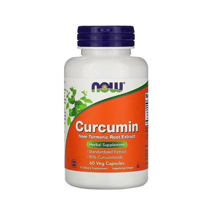 Now Foods Curcumin, kurkumin 60 kapszula