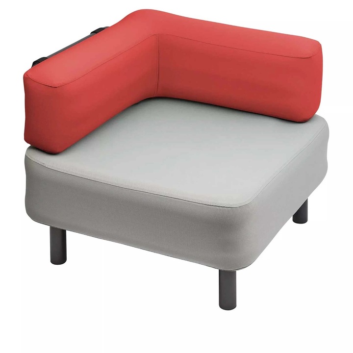 Mobilier gradina si terasa fotoliu de colt 81 x 81 x 67 cm One Bar Element 1 ONEBAR101 Bright Red