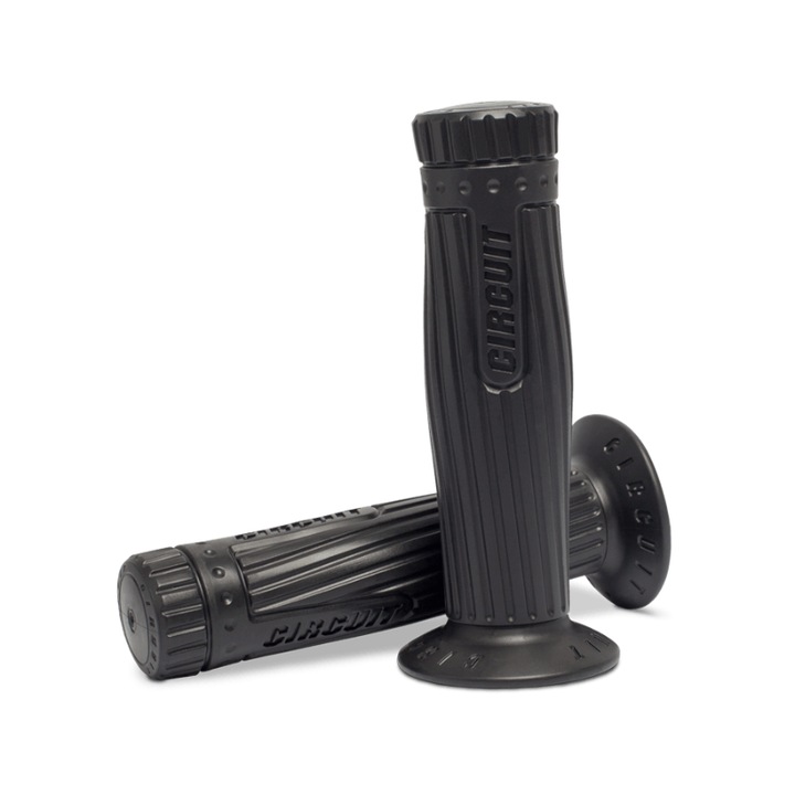 Set 2 mansoane ghidon moto Barcelona, 2.2x2.4x13.6 cm, Negru