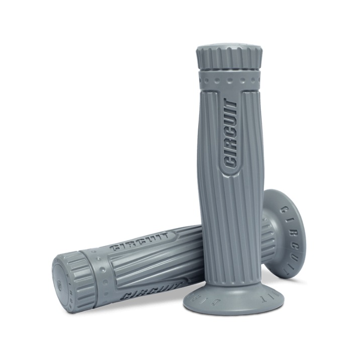 Set 2 mansoane ghidon moto Barcelona, 2.2x2.4x13.6 cm, Gri