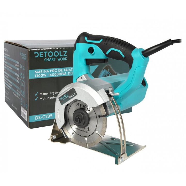 Masina pentru debitat placi ceramice Detoolz, putere 1300W, diametru disc 110mm