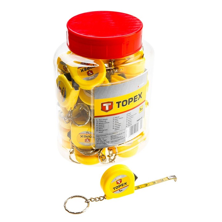 Set de 40 de mini rulete din plastic, 1m, Topex 27C001