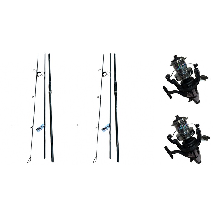 4Karp Set 2 Partner pontybot 3 szegmensből, 3,60 m/3,5 lbs és 2 orsó 4Karp Ht 6000