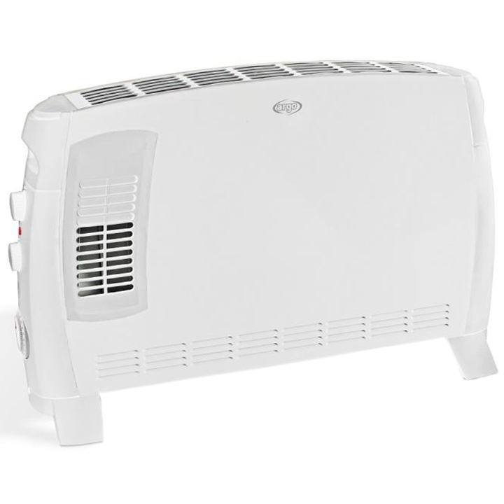 Convector electric Argo Jazz T, 2000 W, 3 trepte de putere, 3 moduri de functionare, Termostat, Timer