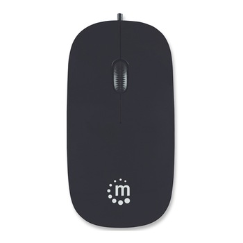 Mouse optic Manhattan Silhouette, 1000dpi, USB, Black Mouse optic Manhattan Silhouette, 1000dpi, USB, Black