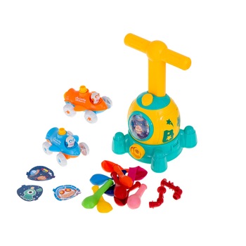 Set jucarie pentru copii, Zola®, masinutele zburatoare, lansator baloane, nava spatiala Set jucarie pentru copii, Zola®, masinutele zburatoare, lansator baloane, nava spatiala
