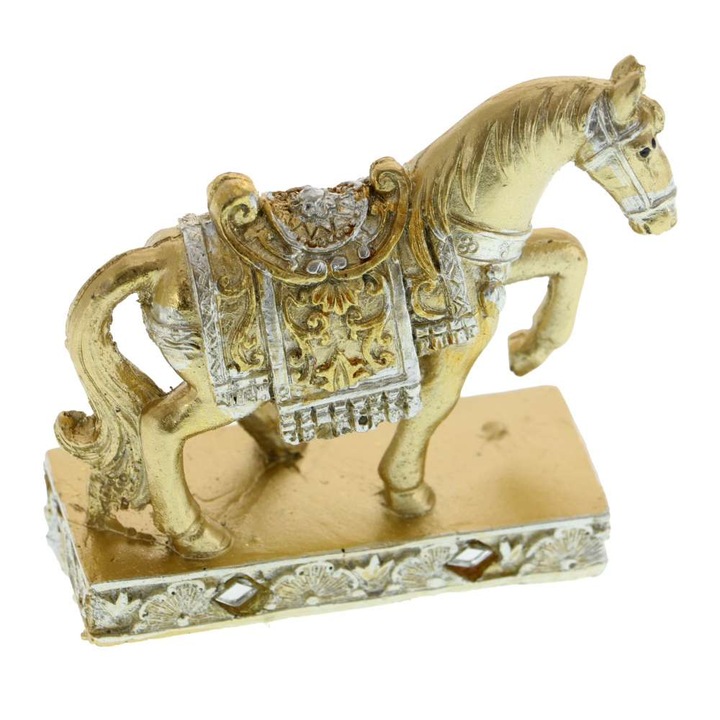 Figurina calut auriu 8 cm