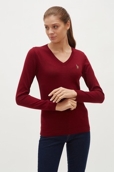 Pulover dama,U.S Polo Assn.,1260380, Bordo Pulover dama,U.S Polo Assn.,1260380, Bordo
