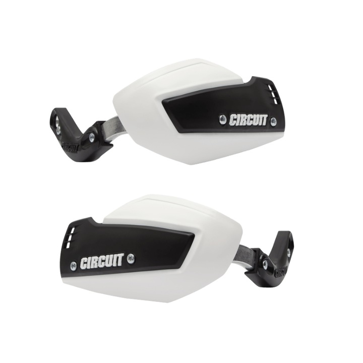 Set 2 protectii maini Alloy, Polipropilena/Aluminiu, Negru/Alb