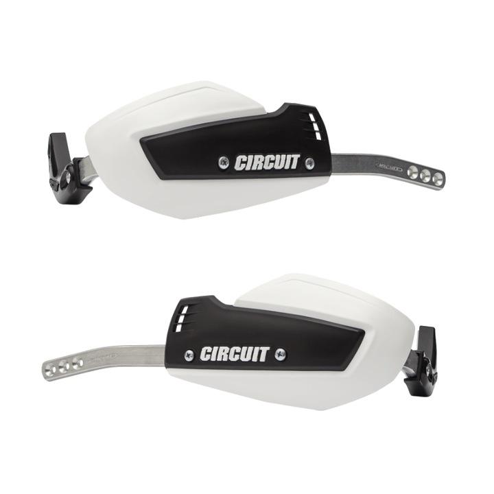 Set 2 protectii maini Alloy, Polipropilena/Aluminiu, Negru/Alb