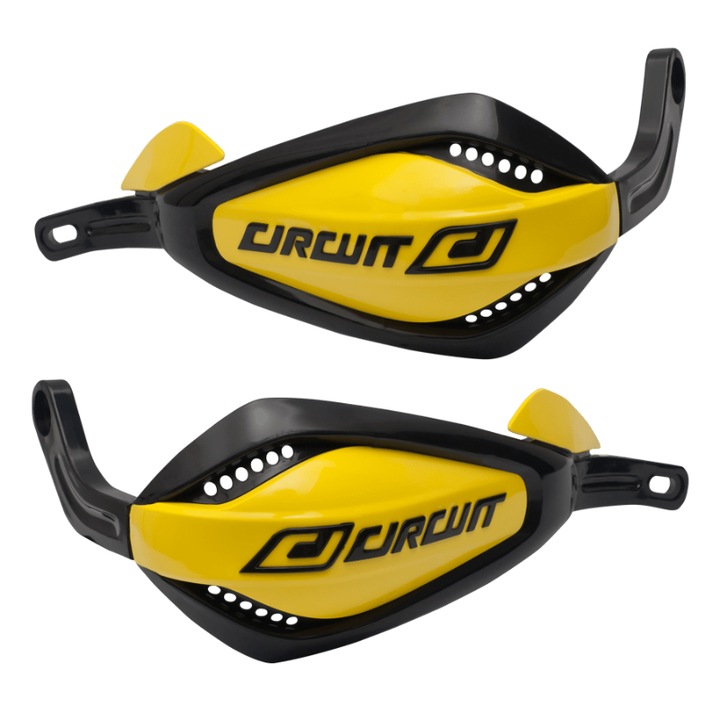 Set 2 protectii maini P4, Nylon, Negru/Galben