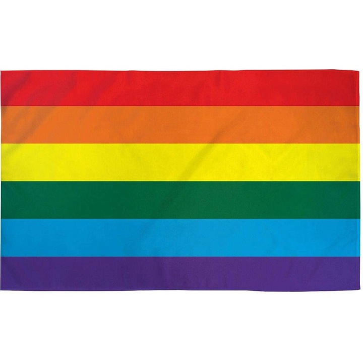 Steag LGBT, dimensiune 135 x 90 cm, imprimat digital