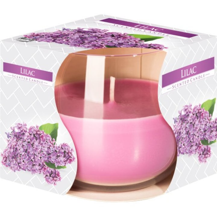 Ароматна свещ в стъклена чаша Aura Lilac