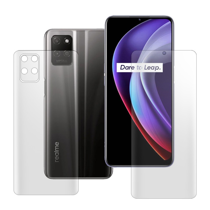 Комплект от 2 матови фолиа SILKASE за Realme V11s 5G, защита на телефона, възобновяем силикон