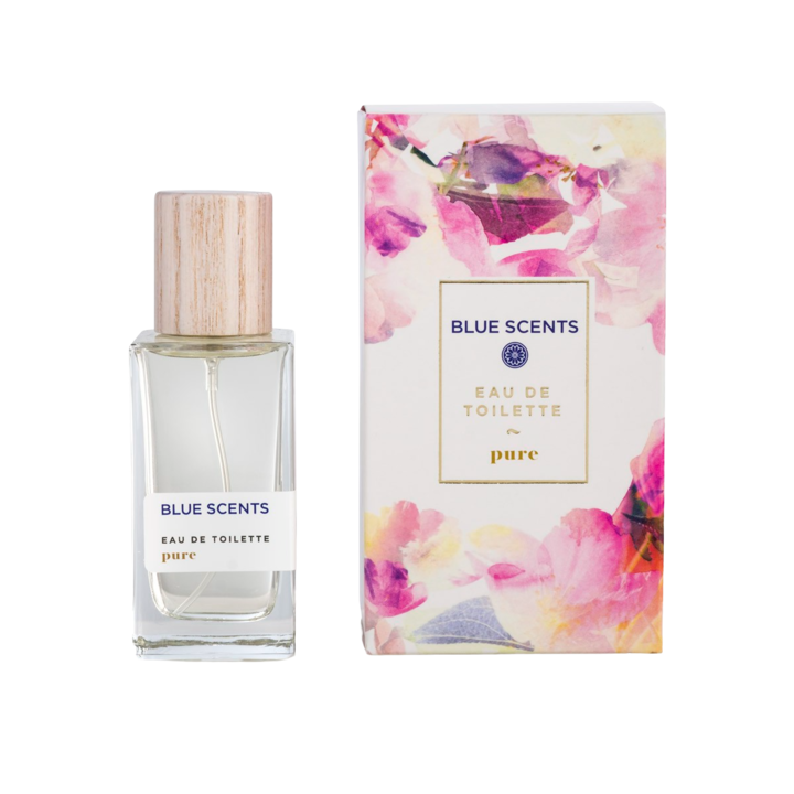 Apa de toaleta, Blue Scents, Pure, cu vaporizator, 50 ml