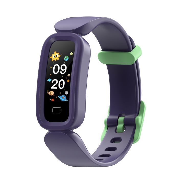 Smartwatch LUKETO®, Functie De Bratara Pentru Copii, Conexiune Rapida cu Orice Smartphone, Aplicatie Dedicata Pentru Smartphone, Functie De Supraveghere a Activitatii Fizice, A Somnului si a Batailor Inimii, Design Modern Si Calitate Premium, Albastru