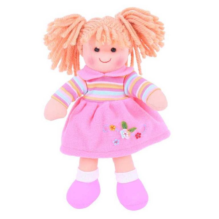 Jenny textilbaba, Bigjigs Toys, 28 cm