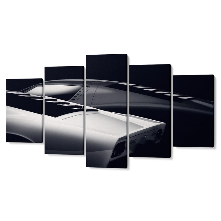 Комплект от 5 части Tabouri Premium multicanvas decor, Modern cars, 105 x 200 cm