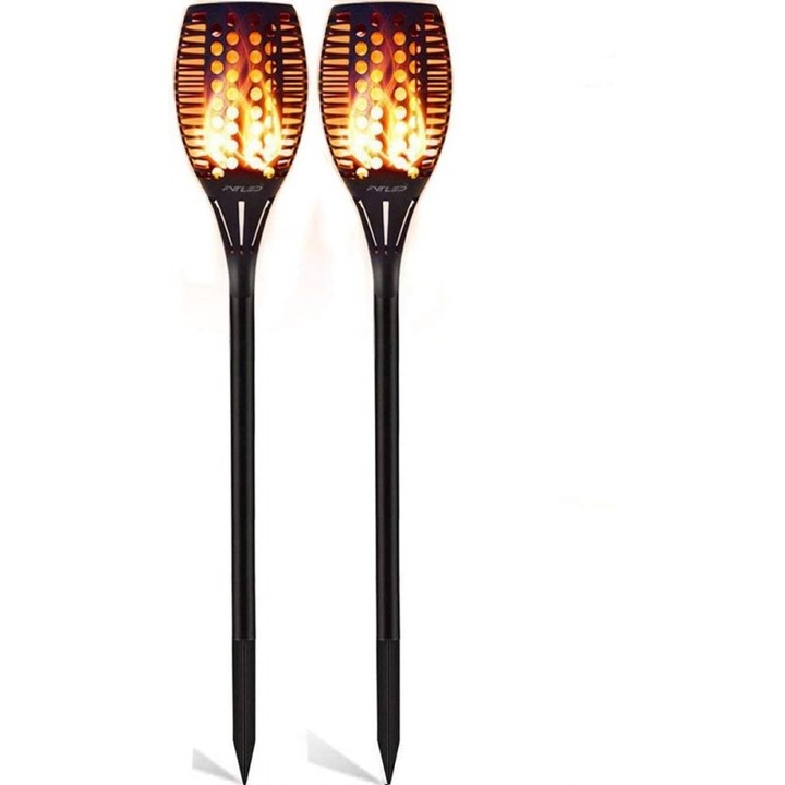 Соларни факли Fvtled, Комплект 2 бр., 96 LED, Водоустойчивост IP65