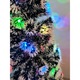 Коледна Елха Matisto, Светеща, Оптични нишки, 120 см, Със сняг