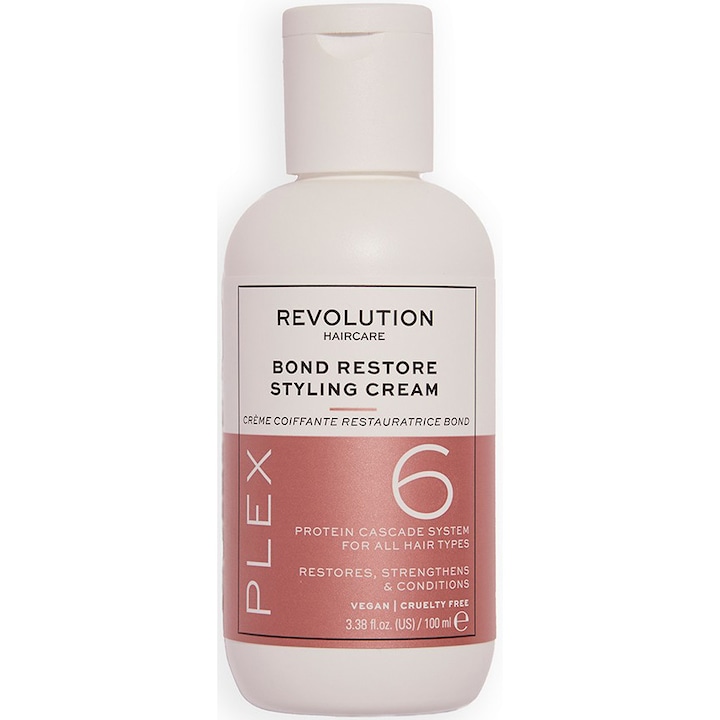 Crema pentru coafat Revolution Hair Plex 6 Bond Restore Styling Cream, 100 ml