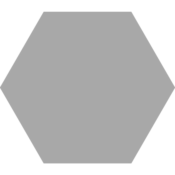 Gresie hexagonala portelanata Element Acero,, 23x27cm, culoare gri inchis, finisaj mat, 0.75mp/cutie