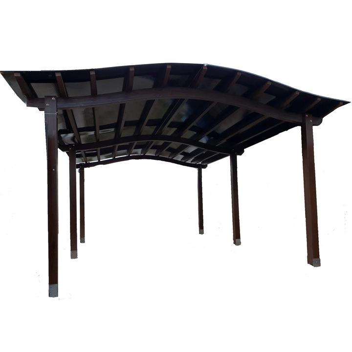 Copertina auto - OMEGA ECONOMY, din lemn lamelar, 400x600cm