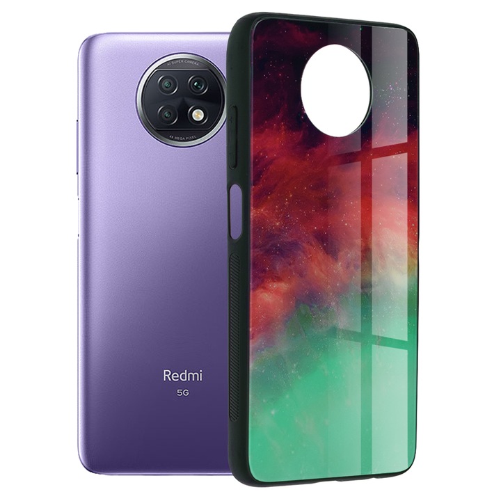 Кейс за Xiaomi Redmi Note 9T 5G, Techsuit Glaze Series, Fiery Ocean