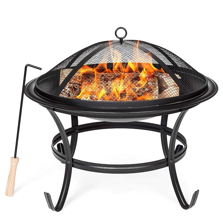 Semineu rotund, Vatra de foc, Ø 55.8cm, pentru terasa, gradina