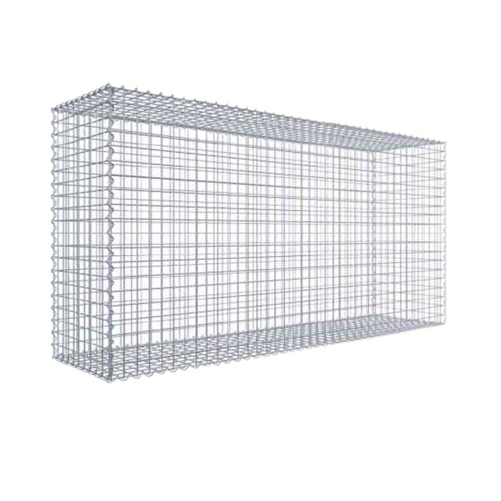Gabion, Sarma, 200x100x50 cm, 4mm, Argintiu