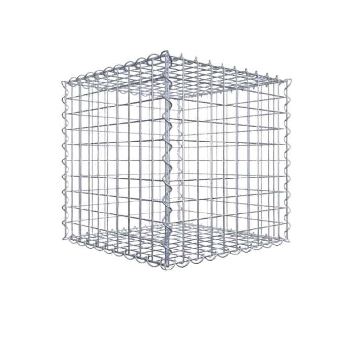Gabion, Sarma, 50x50x50 cm, 4mm, Argintiu