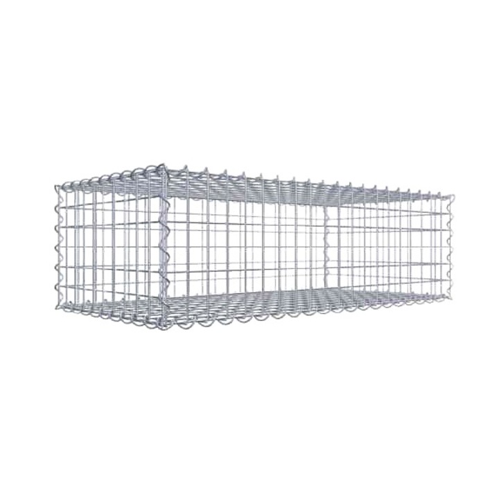 Gabion, Sarma, 100x30x50 cm, 4mm, Argintiu