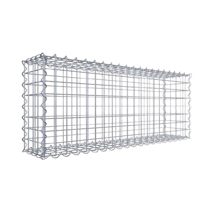 Gabion, Sarma, 100x40x20 cm, 4mm, Argintiu