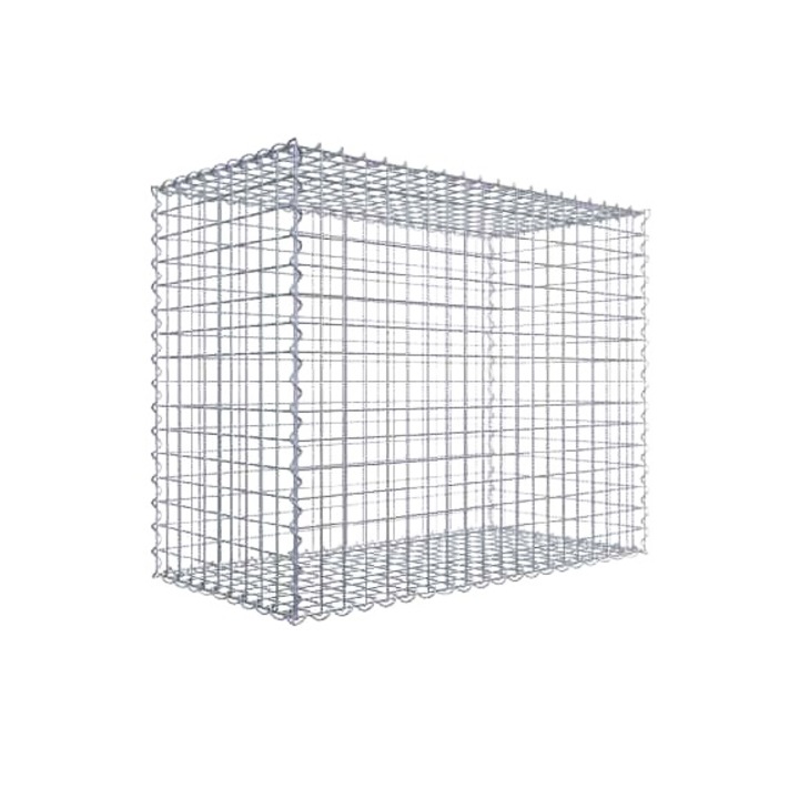 Gabion, Sarma, 100x80x50 cm, 4mm, Argintiu