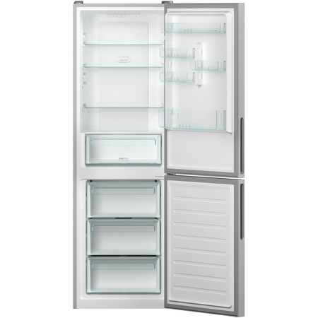 Хладилник с фризер Candy CCE4T618ES, 341 л, Total NoFrost, WiFi, Super Cooling, Клас E, H 185 см, Сребрист