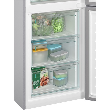 Combina frigorifica Candy CCE4T618ES, 341 l, Total NoFrost, WiFi, Super Cooling, Clasa E, H 185 cm, Argintiu