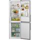 Combina frigorifica Candy CCE4T618ES, 341 l, Total NoFrost, WiFi, Super Cooling, Clasa E, H 185 cm, Argintiu