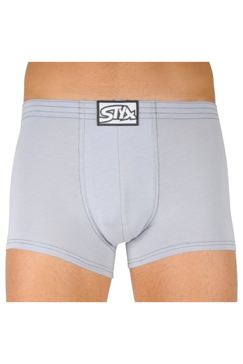 Boxeri barbati, Styx Classic Q1067, Bumbac, Gri, Gri