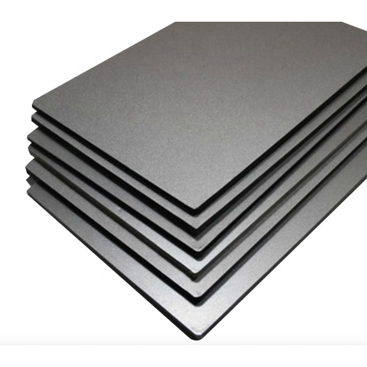 Алуминиев панел Alucobond ACP, 1220 x 2440 mm, 4 mm дебелина на алуминия, PVDF слой, сив, Alucoworld