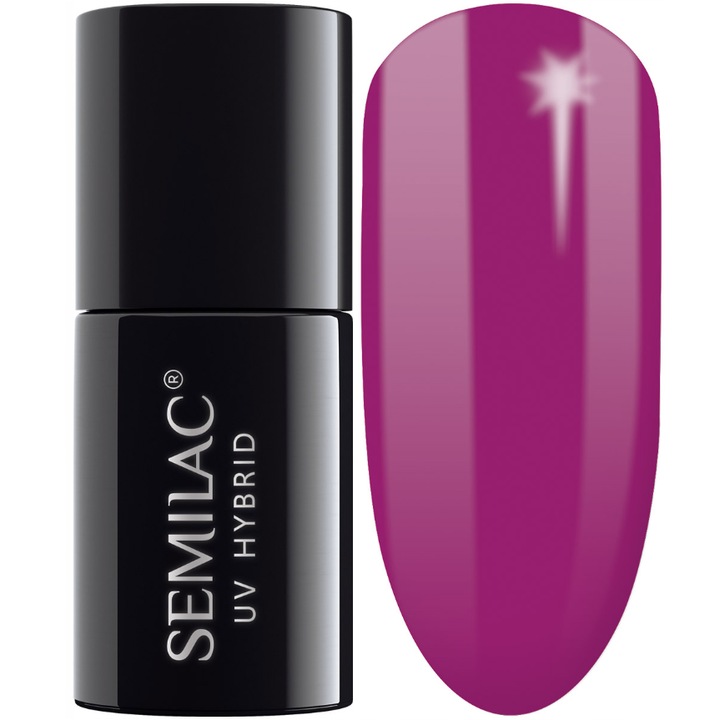 Oja semipermanenta Semilac, 034, Mardi Gras, UV, LED, 7 ml