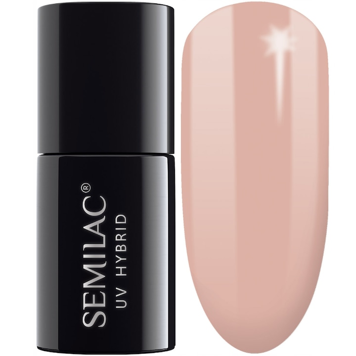 Полуперманентен лак за нокти Semilac, 135, Frappe, UV, LED, 7 ml