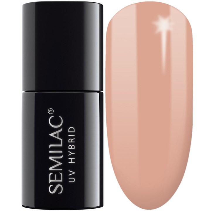 Oja semipermanenta Semilac, 137, Cinnamon Coffee, UV, LED, 7 ml