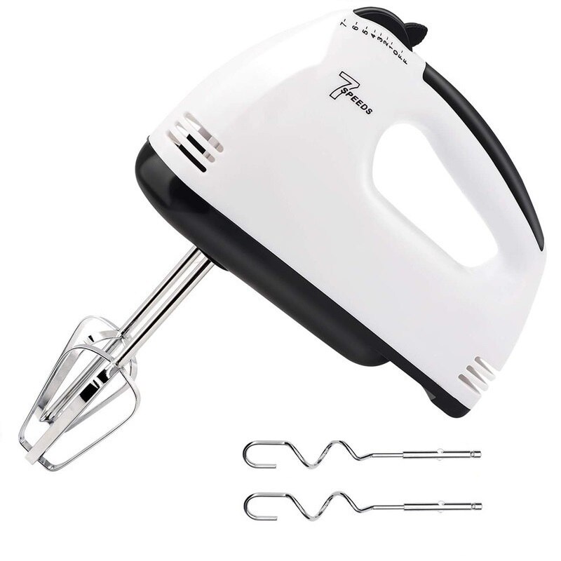 Mixer de mana YY133, 7 viteze, Functie turbo, 120 W, Alb eMAG.ro