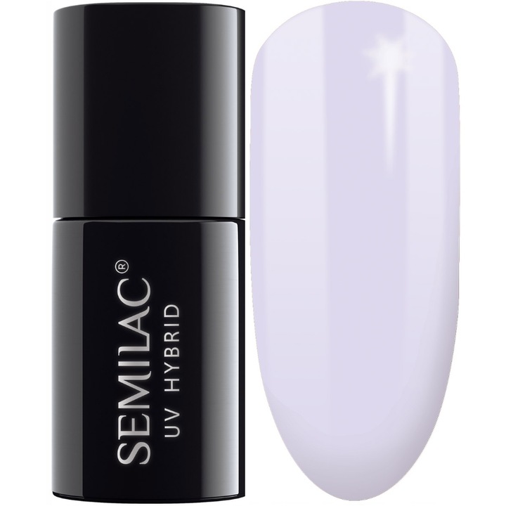 Oja semipermanenta Semilac, 127, Violet Cream, UV, LED, 7 ml